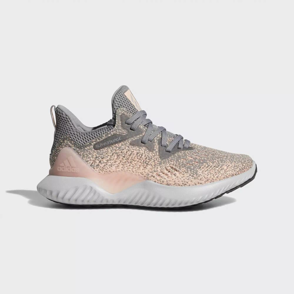 Adidas Alphabounce Beyond Tenis Para Correr Grises Para Niño (MX-62608)